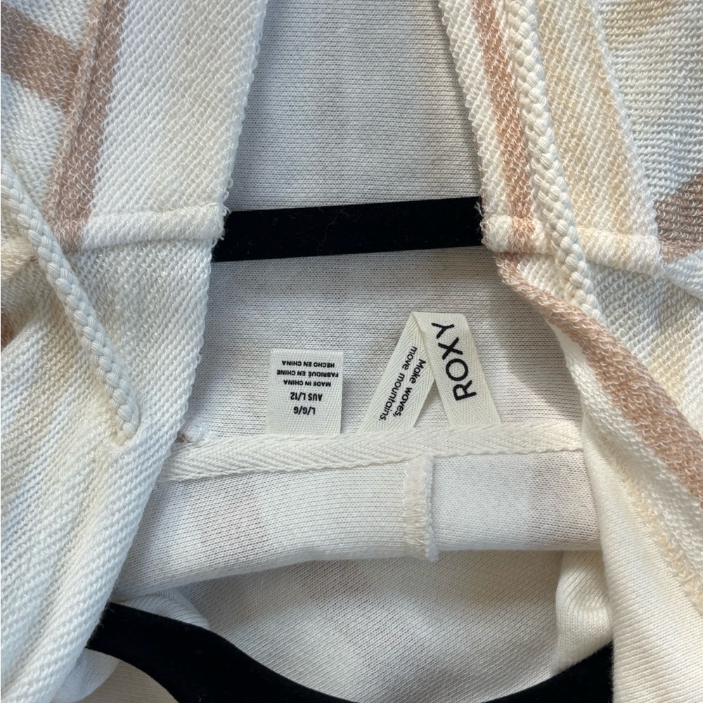 Striped Roxy beach hoodie - Picture 4 of 4